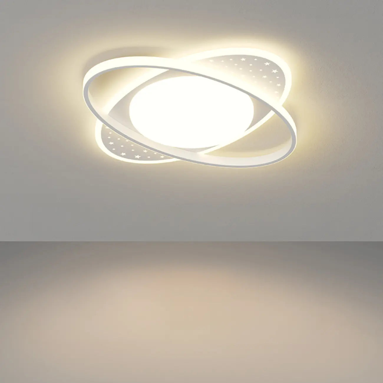 Plafonnier encastré moderne à 3 lumières en acrylique pour usage résidentiel