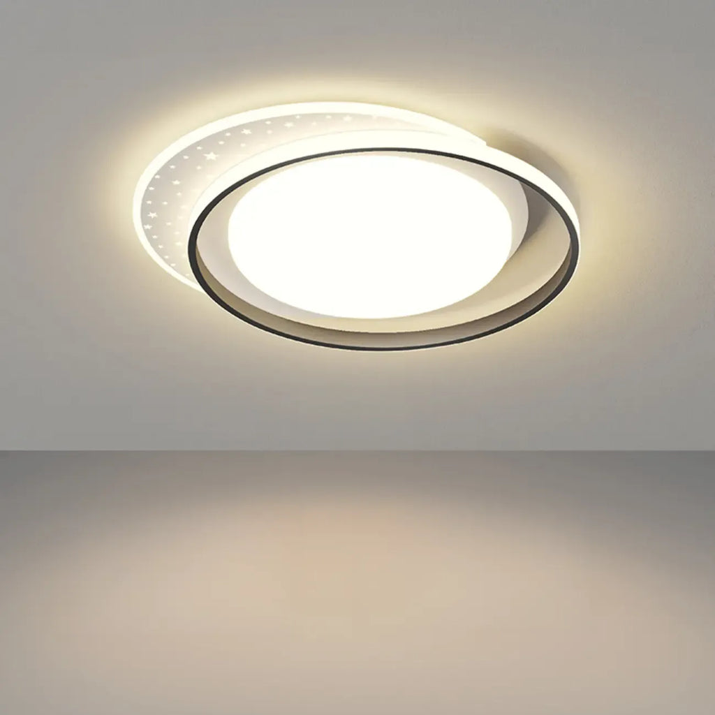 Plafonnier encastré moderne à 3 lumières en acrylique pour usage résidentiel