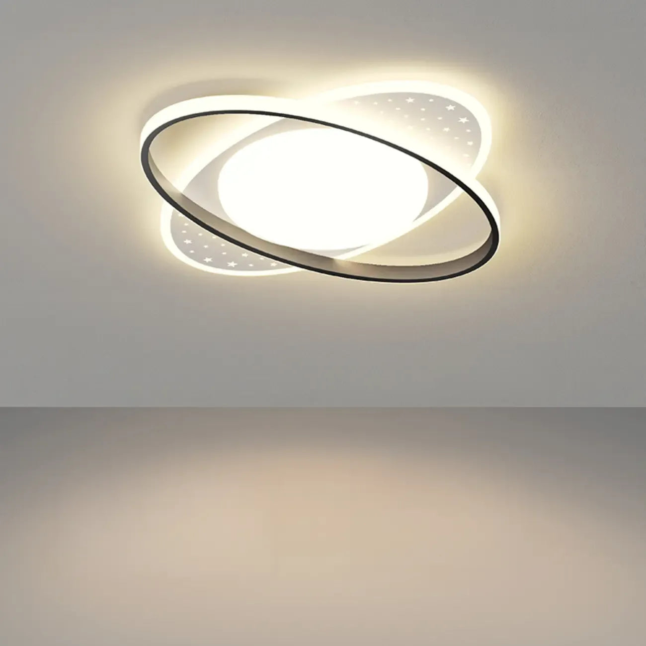 Plafonnier encastré moderne à 3 lumières en acrylique pour usage résidentiel