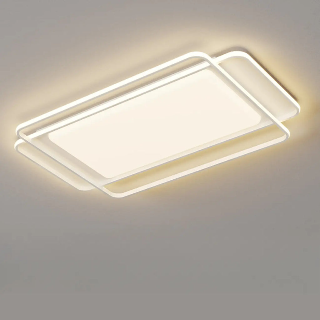 Plafonnier encastré moderne à 3 lumières en acrylique pour usage résidentiel