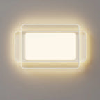Plafonnier encastré moderne à 3 lumières en acrylique pour usage résidentiel