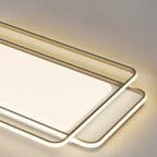 Plafonnier encastré moderne à 3 lumières en acrylique pour usage résidentiel