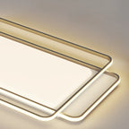 Plafonnier encastré moderne à 3 lumières en acrylique pour usage résidentiel