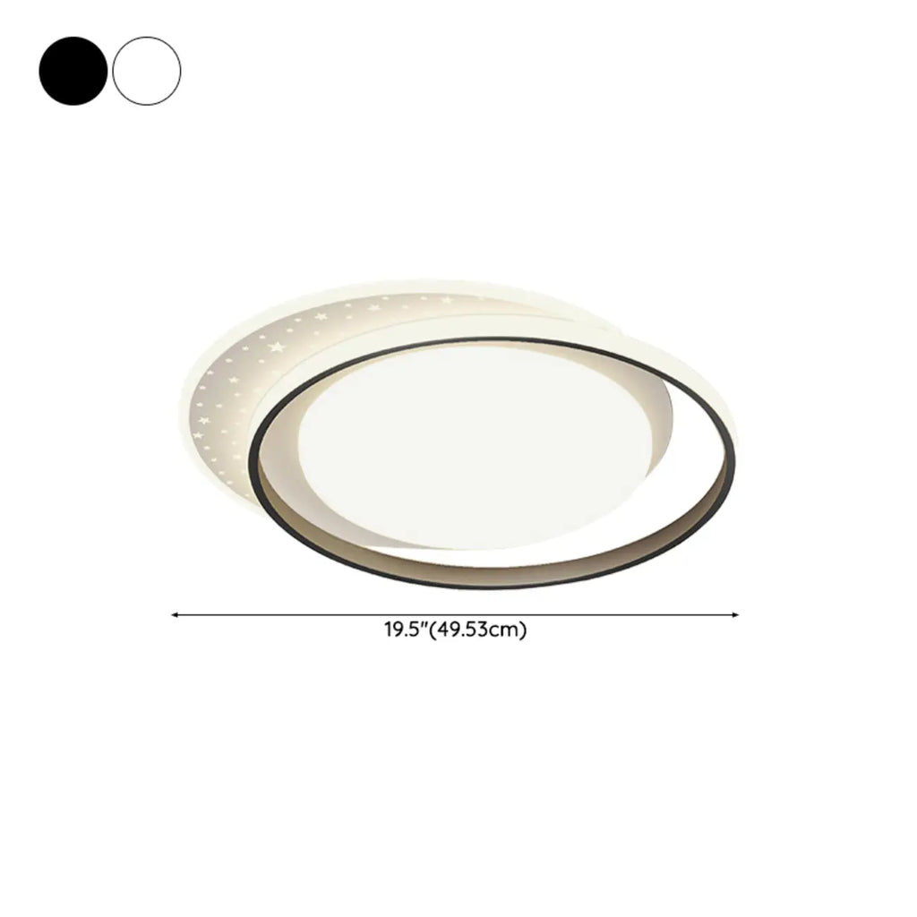 Plafonnier encastré moderne à 3 lumières en acrylique pour usage résidentiel