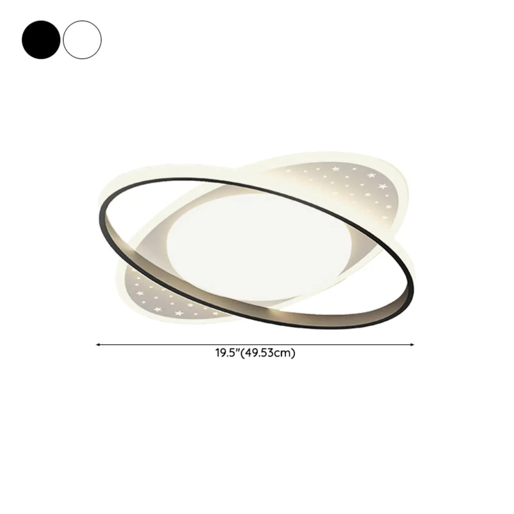 Plafonnier encastré moderne à 3 lumières en acrylique pour usage résidentiel