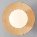 Plafonnier semi-encastré simple en bois pour usage intérieur