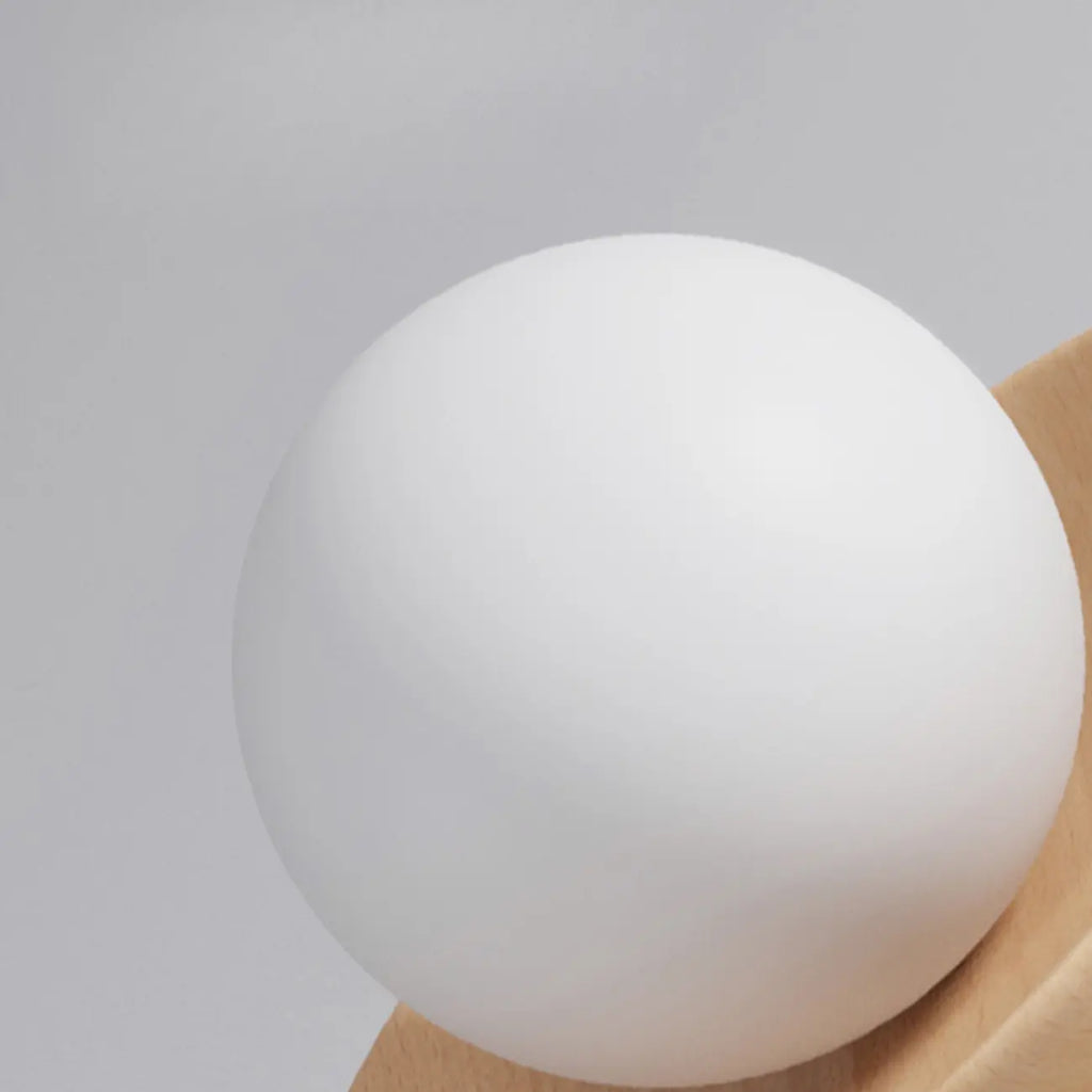 Plafonnier semi-encastré simple en bois pour usage intérieur