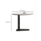 Table basse gigogne ronde grise avec rangement et plateau relevable