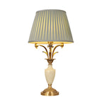 Lampe de table élégante en métal vert avec télécommande pour salon