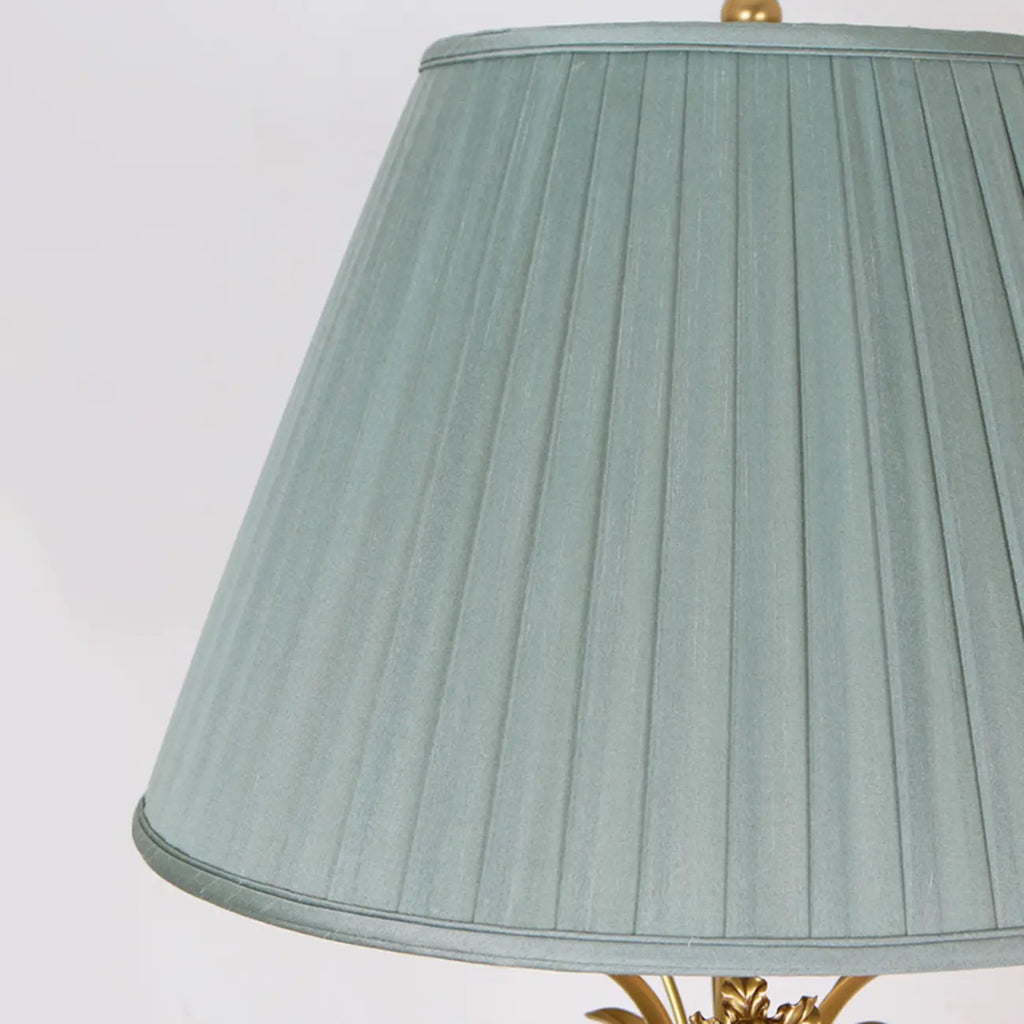 Lampe de table élégante en métal vert avec télécommande pour salon