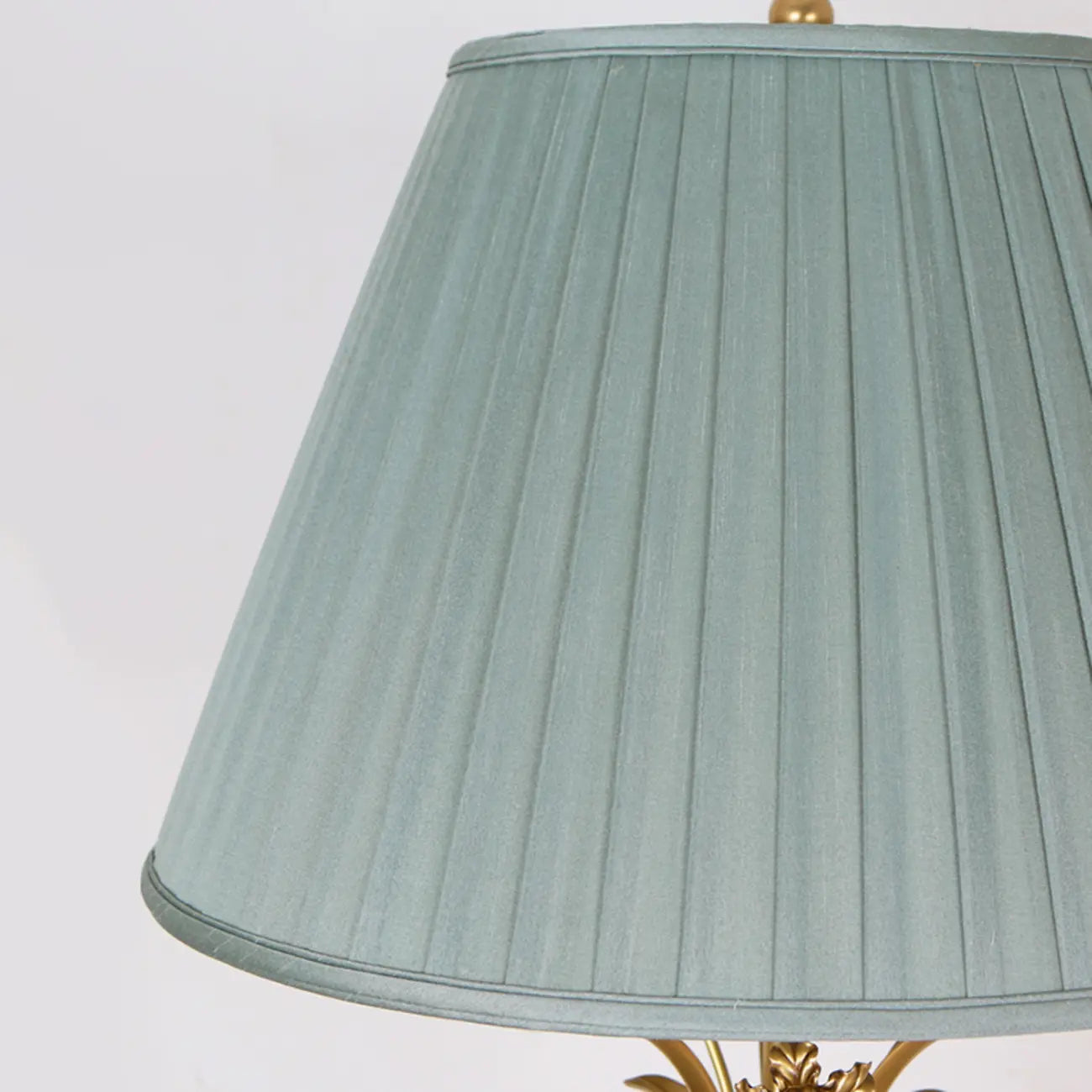 Lampe de table élégante en métal vert avec télécommande pour salon