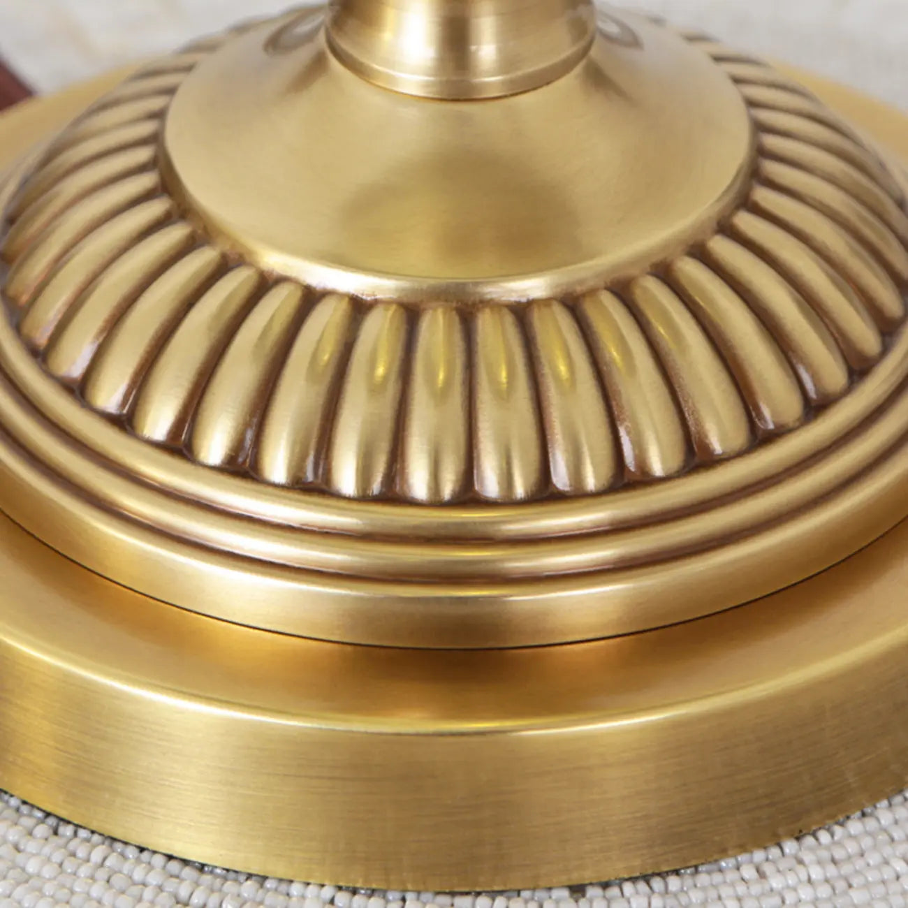 Lampe de table élégante en métal vert avec télécommande pour salon