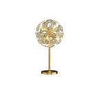Lampe de table glamour en cristal et métal doré pour salon