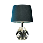 Lampada da tavolo blu moderna geometrica in cristallo per soggiorno