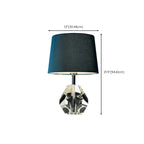 Lampada da tavolo blu moderna geometrica in cristallo per soggiorno