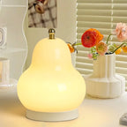 Lampe de chevet mignonne en verre en forme de poire, câblée directement à l'électricité