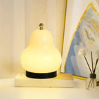 Lampe de chevet mignonne en verre en forme de poire, câblée directement à l'électricité