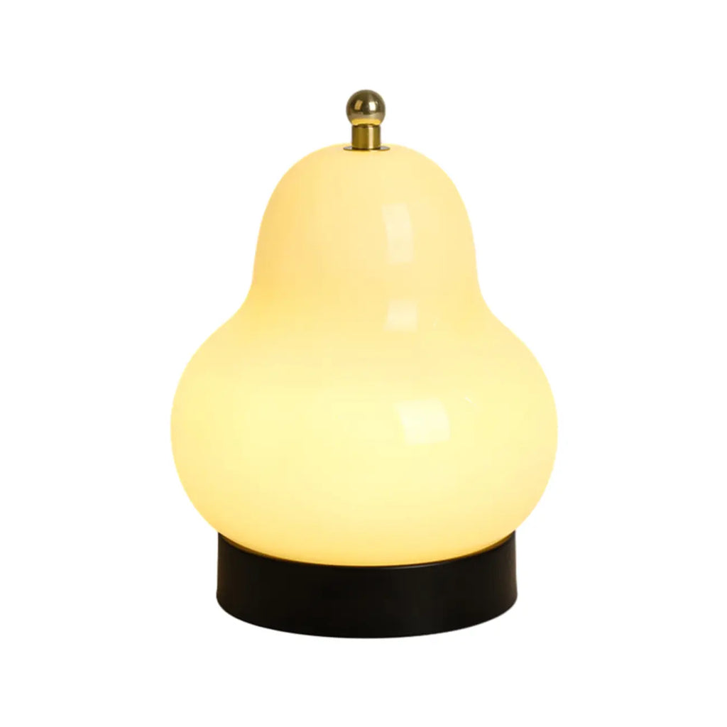 Lampe de chevet mignonne en verre en forme de poire, câblée directement à l'électricité