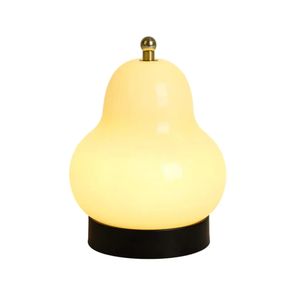 Lampe de chevet mignonne en verre en forme de poire, câblée directement à l'électricité