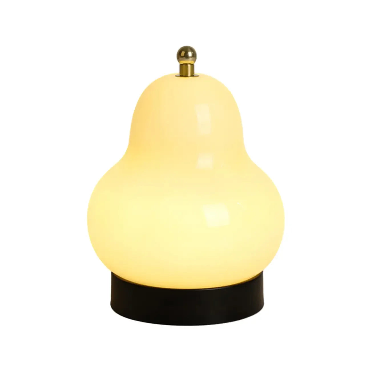 Lampe de chevet mignonne en verre en forme de poire, câblée directement à l'électricité