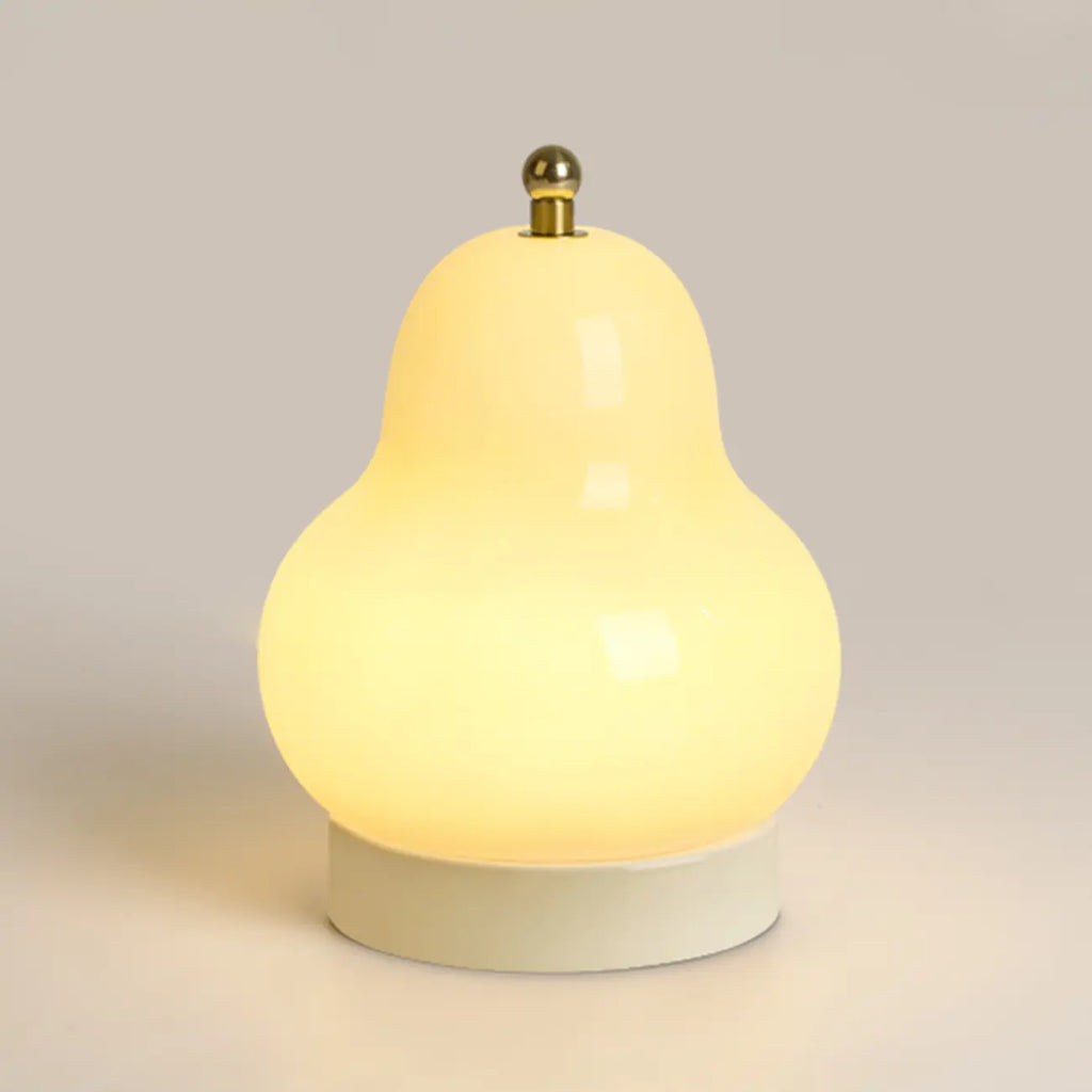 Lampe de chevet mignonne en verre en forme de poire, câblée directement à l'électricité