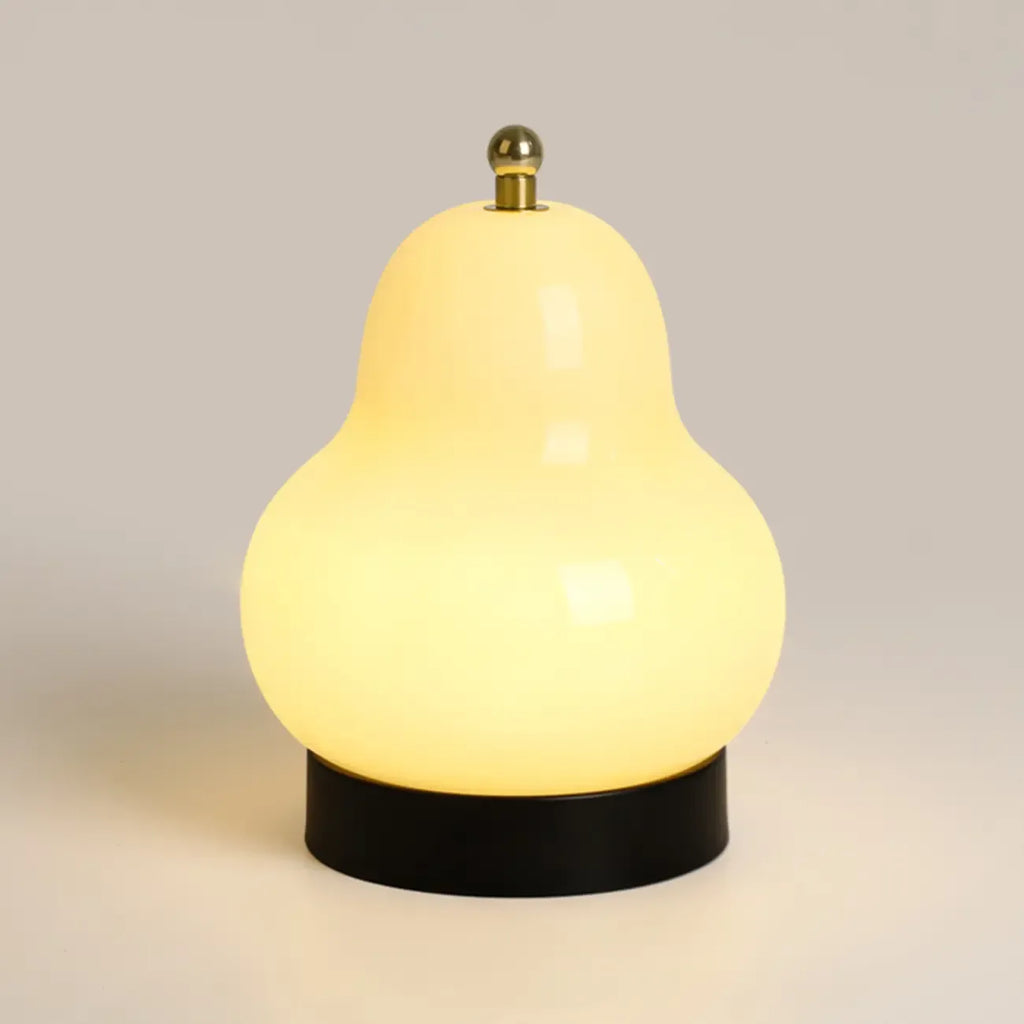 Lampe de chevet mignonne en verre en forme de poire, câblée directement à l'électricité