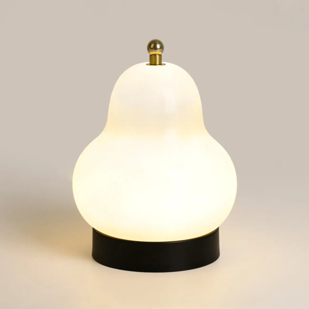 Lampe de chevet mignonne en verre en forme de poire, câblée directement à l'électricité