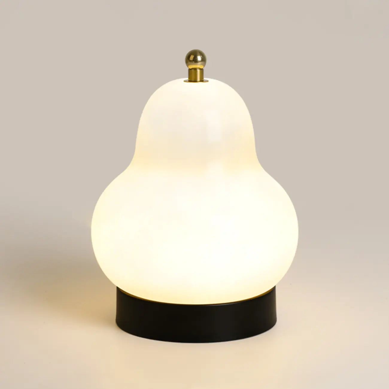 Lampe de chevet mignonne en verre en forme de poire, câblée directement à l'électricité
