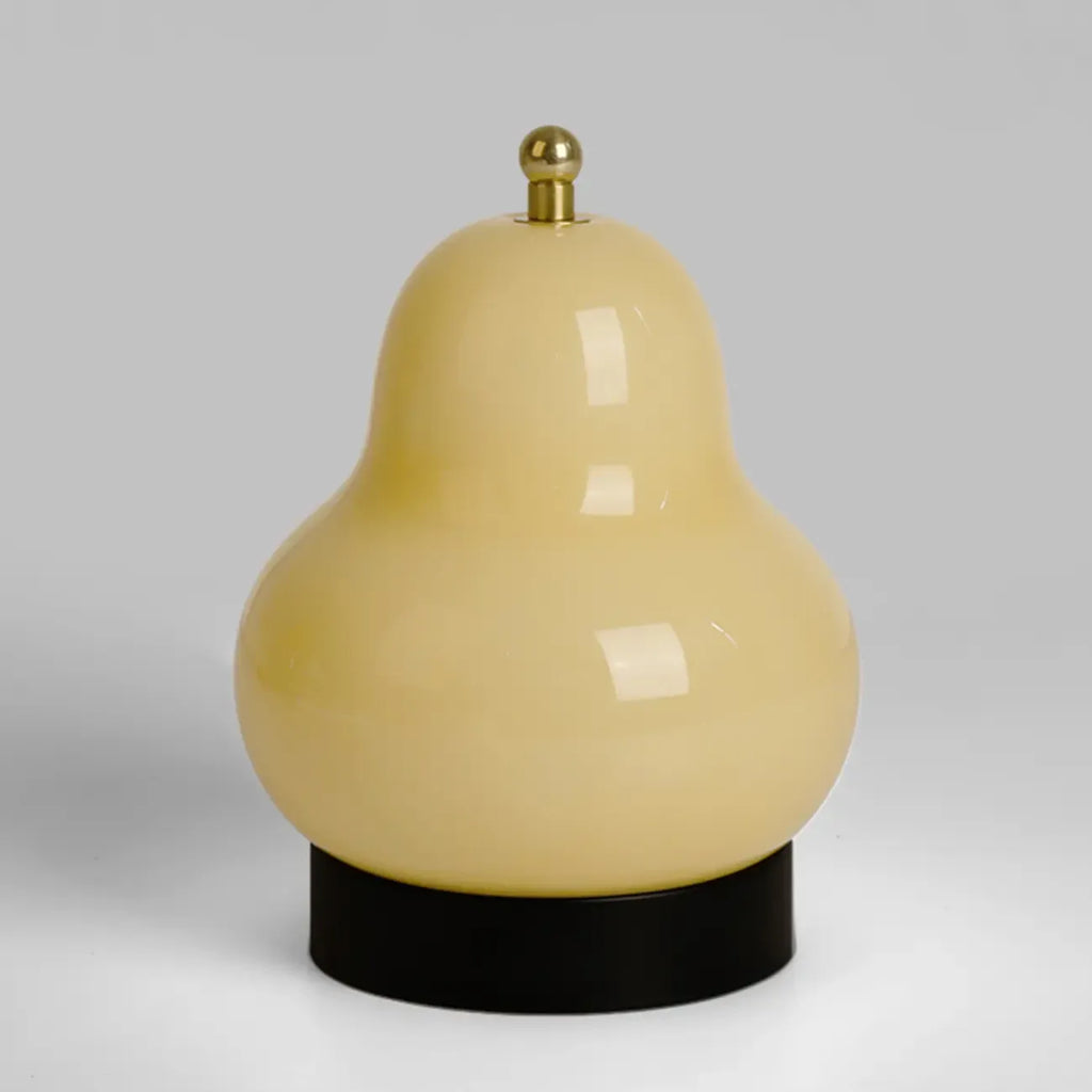 Lampe de chevet mignonne en verre en forme de poire, câblée directement à l'électricité