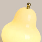 Lampe de chevet mignonne en verre en forme de poire, câblée directement à l'électricité