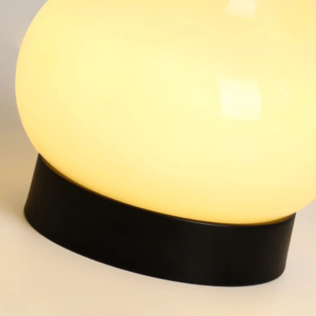 Lampe de chevet mignonne en verre en forme de poire, câblée directement à l'électricité