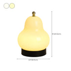 Lampe de chevet mignonne en verre en forme de poire, câblée directement à l'électricité