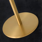 Lampe de table moderne en métal doré, verre et forme géométrique pour chambre à coucher