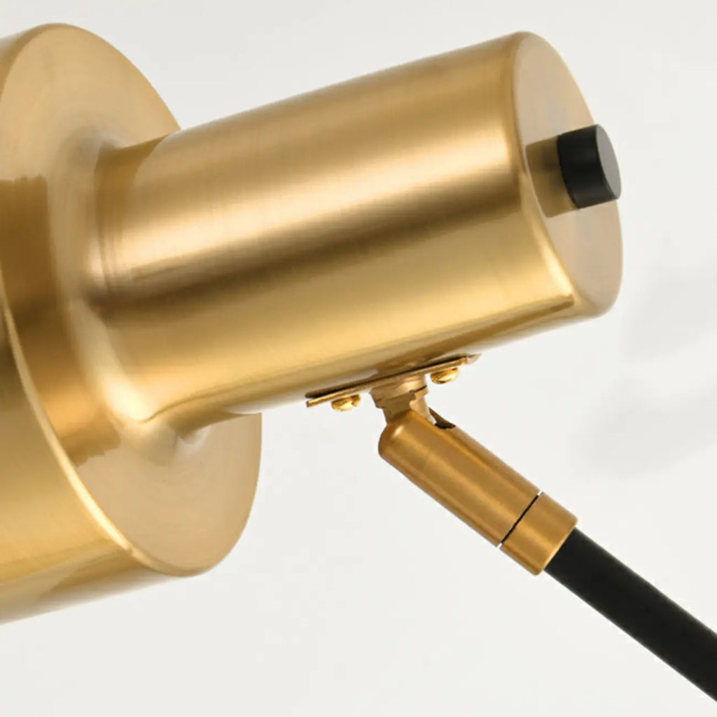 Lampe de table géométrique dorée à brancher, électrique, pour salon