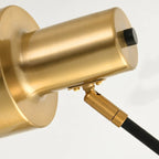 Lampe de table géométrique dorée à brancher, électrique, pour salon