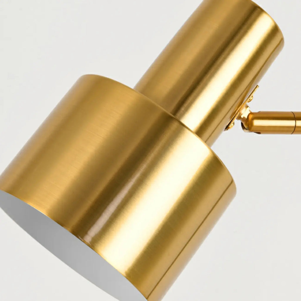 Lampe de table géométrique dorée à brancher, électrique, pour salon