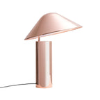 Lampe de table moderne conique en aluminium pour chambre à coucher