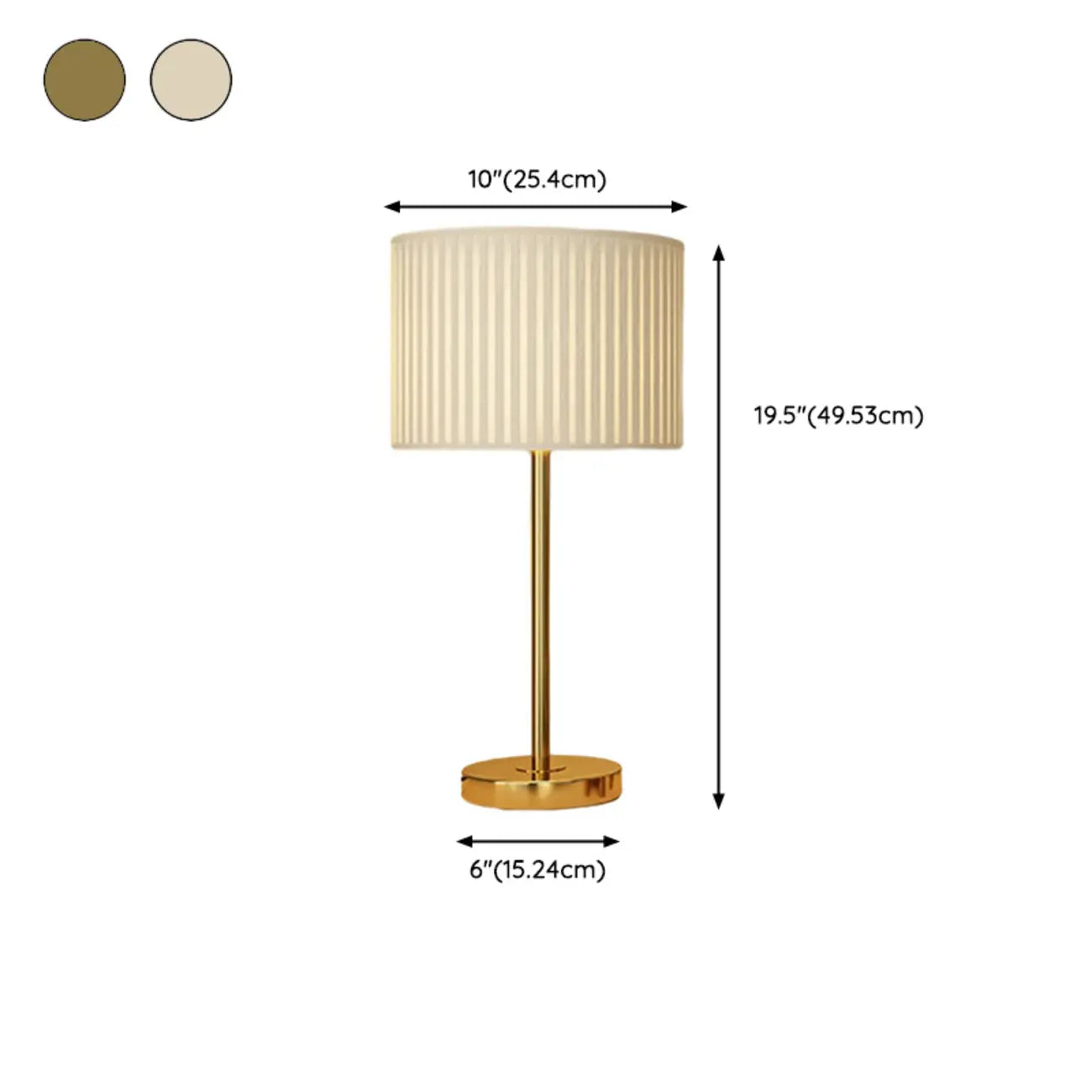 Lampe de table géométrique contemporaine en métal pour la maison