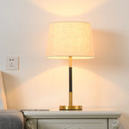 Lampe de table géométrique moderne dorée pour salon