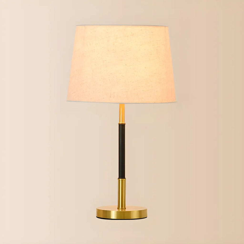Lampe de table géométrique moderne dorée pour salon