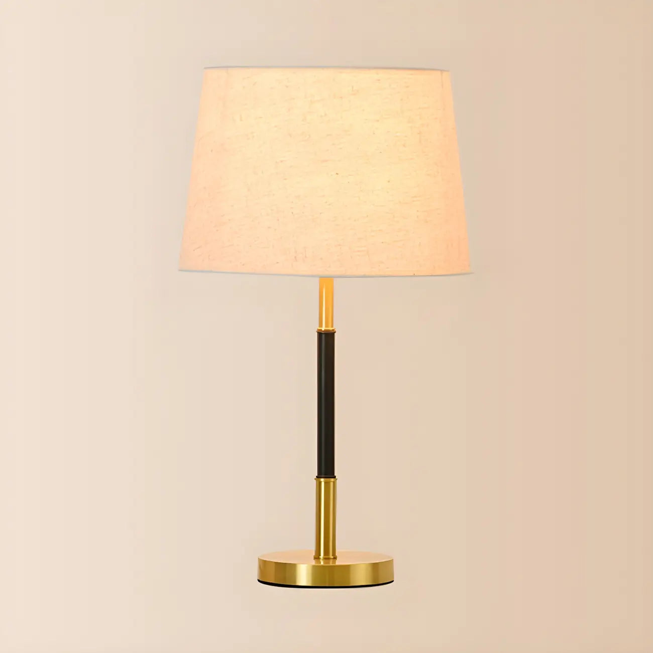 Lampe de table géométrique moderne dorée pour salon