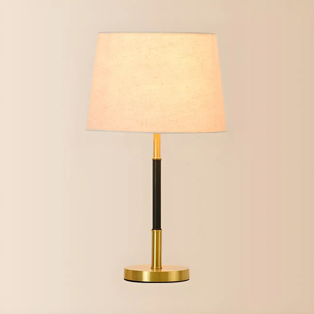 Lampe de table géométrique moderne dorée pour salon