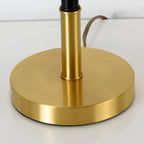 Lampe de table géométrique moderne dorée pour salon