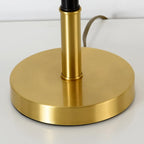 Lampe de table géométrique moderne dorée pour salon