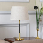 Lampe de table géométrique moderne dorée pour salon