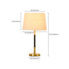 Lampe de table géométrique moderne dorée pour salon
