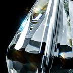 Lampe de table glamour en cristal avec abat-jour géométrique pour la maison
