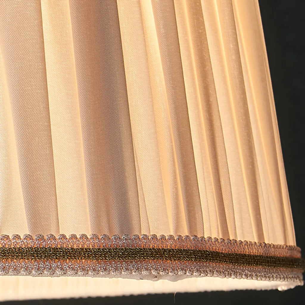 Lampe de table glamour en cristal avec abat-jour géométrique pour la maison