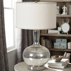 Lampe de table géométrique contemporaine en métal pour salon