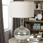 Lampe de table géométrique contemporaine en métal pour salon